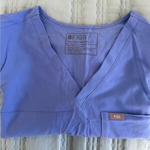 Figs Large One Pocket Top Ceil Blue